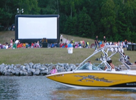 Group of people having a different activity on beach