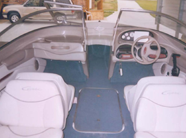 Driving area of boat