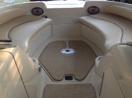 Elegant area of the boat