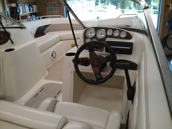 Driving area of a boat